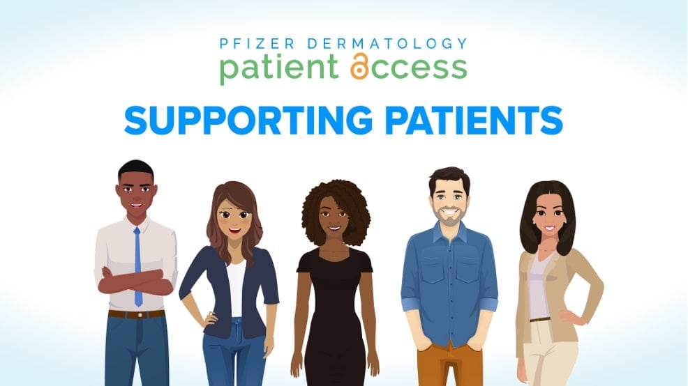 Pfizer Dermatology Patient Access supporting patients video