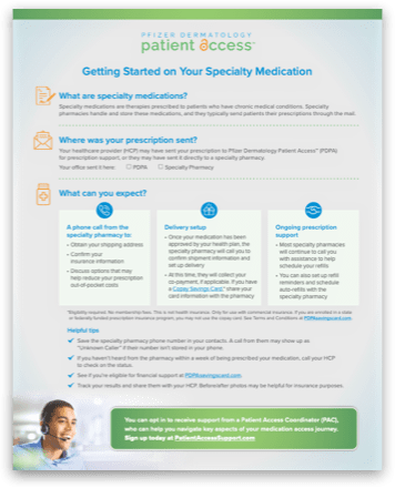 Pfizer Dermatology Patient Access™ HCP Portal Guide